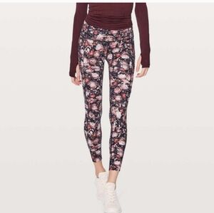 Lululemon Wunder Under Hi-Rise Tights in the Nulux , Peony, Sz 6